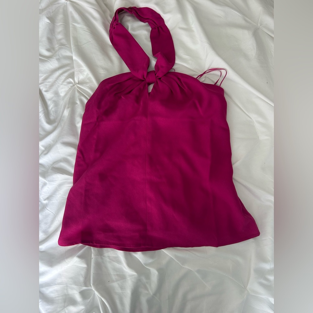 LOFT Bright Fuchsia Sleeveless Top